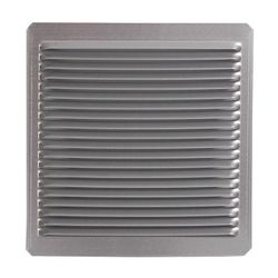 Grelha de ventilação embutida 0,8 17X17 Bl S/Mosq