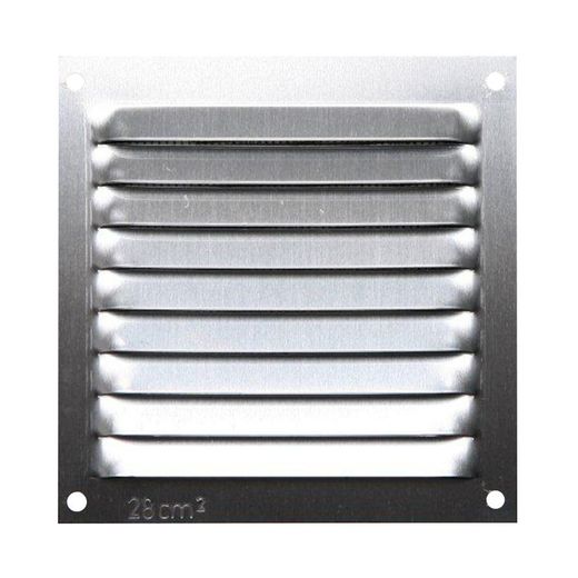 Rejilla Ventilacion Al 10X10 0.6Mm Plata