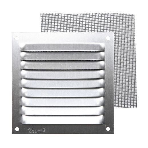Grille De Ventilation Al 10X10 C/Mosq Plat