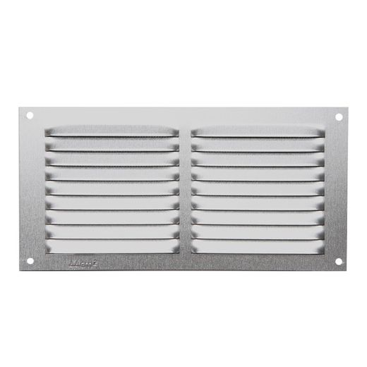 Grelha de Ventilação Al 10X20 0,6Mm Prata
