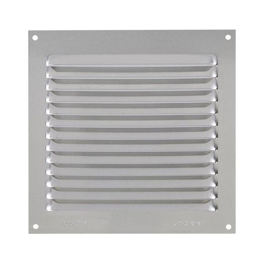 Grille De Ventilation 15X15 0,6Mm Argent