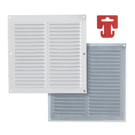 Grelha de Ventilação Al 20X20 C/Mosq Bca