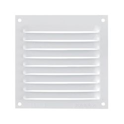 Reixeta Ventilacion Alum.10X10 0.6Mm Bca