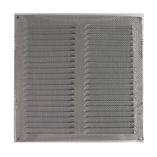 Rejilla ventilación con mosquitera interior Rejilla Vent.Alum.20X20 Plata Mosquitera