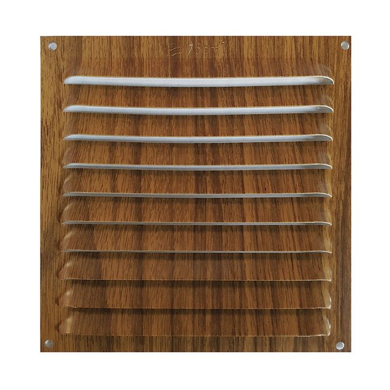 Rejilla ventilación con mosquitera interior Rejilla Vent.Alum.S/Pest.20X20 M.Oscura