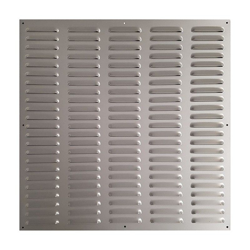 Rejilla ventilación. Rejilla Vent.Alum.C/Borde.1,2X50X50 Plat
