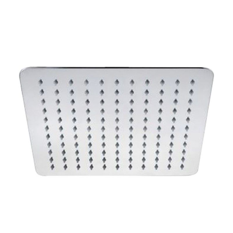 Rociador Ducha Metal Inox Cuad 25cm Crom