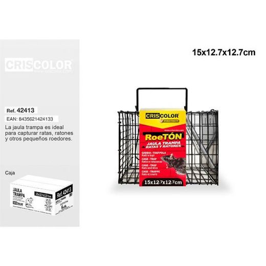 Roeton Trampa Jaula Ratones 42413