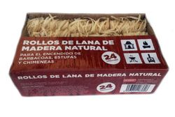 Rouleaux de laine de bois 24Un.