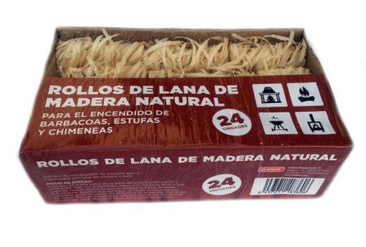 Rouleaux de laine de bois 24Un.