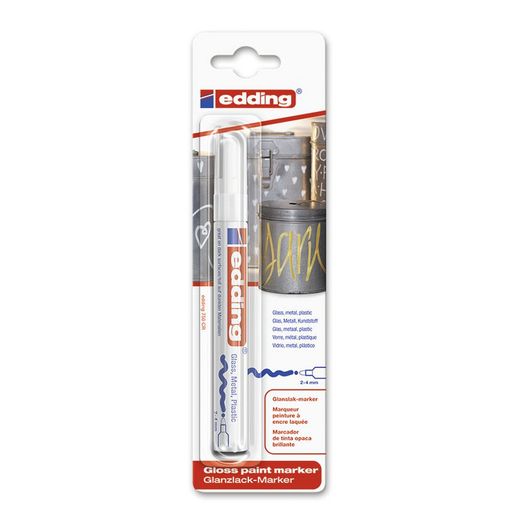 Rotulador permanente EDDING 750. Blister Marcador Perm.Edding 750 Blanco