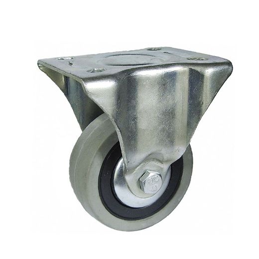 Rueda semi-industrial AFO serie Capitol GG. Rueda Goma Gris Capitol Fija.60