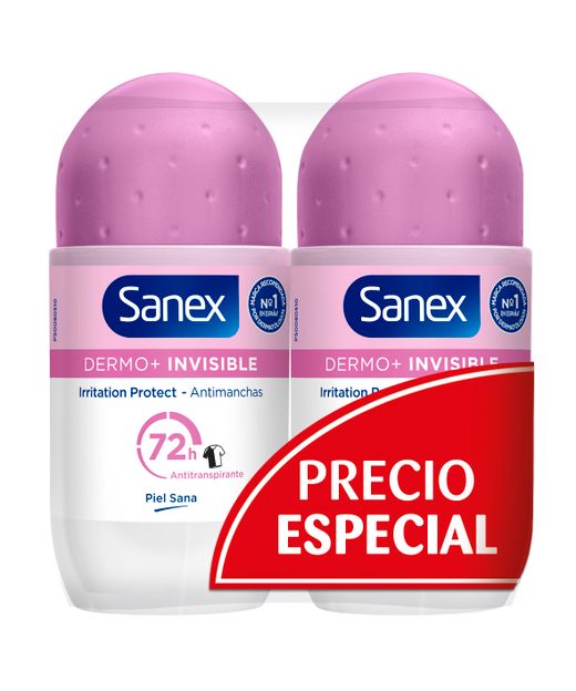 Sanex Deo. Rollon Invisble (Duplo)
