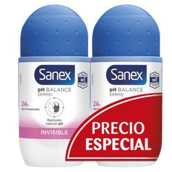 Déo Sanex. Rollon Double Invisible (*)