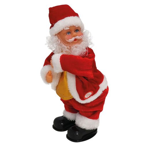 Santa Claus ballarí musical. 32 cm.
