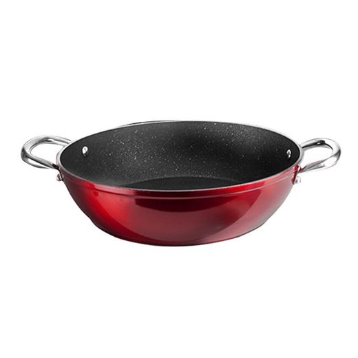 Sartén aluminio IBILI Red Rock Sarten Honda Asas Al.Forj.Red Rock 32Cm
