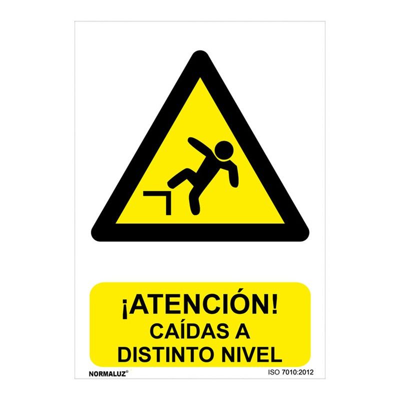 Señal Peligro Caidas A Distinto Nivel