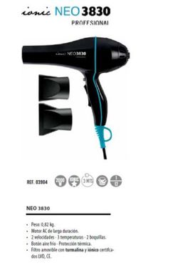 Sèche-linge professionnel Ionic Neo-3830 2000W 3904