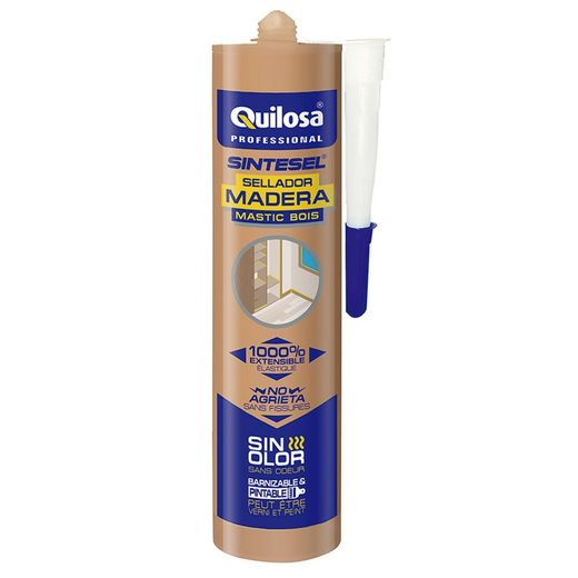 Mastic silicone acrylique QUILOSA Sintesel Sintesel Chêne Mastic 300 Ml.