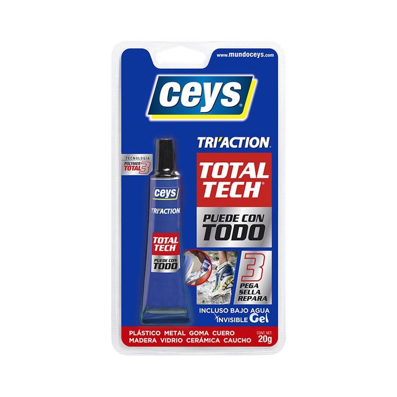 Sellador CEYS Total-Tech Triaction Triaction Blister 20 Gr Translúcido