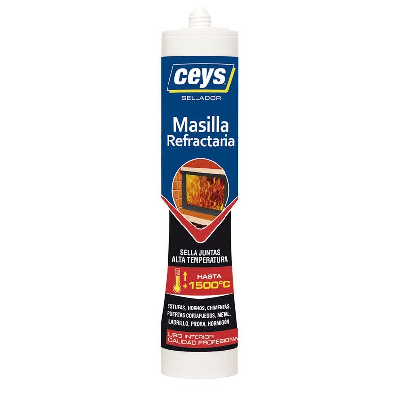 Sellador refractario CEYS. Masilla Refractaria 310 Ml.