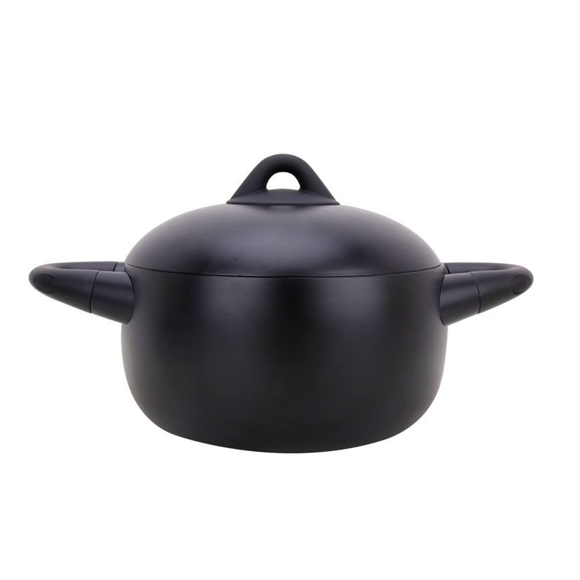 Serie K-Line Black. Cacerola con tapa 24 cm.