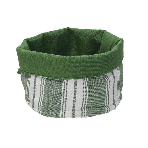 Série Têxtil Verde. Caixa de pão redonda