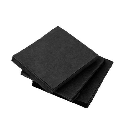 Guardanapos de coquetel de 3 camadas 25x25 40 unidades Preto