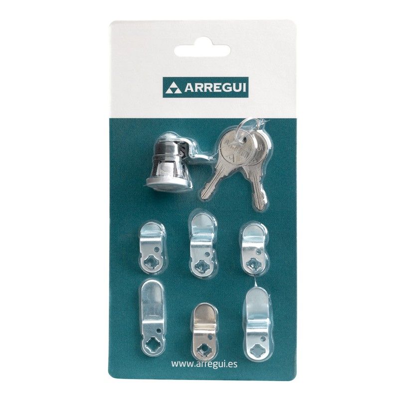 Set cerradura para buzones ARREGUI. Set Cerr.S Buzon Met. Interior. Cromada