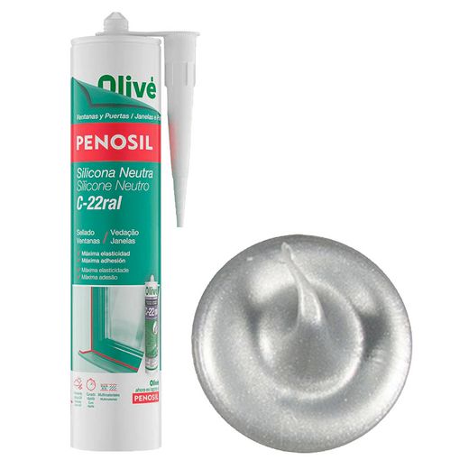 Silicone neutro C-22 Alumínio 300ml