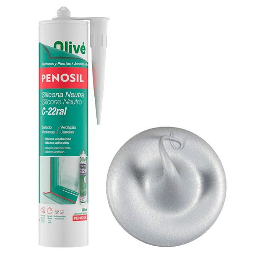 Silicona Neutra C-22 Aluminio 9006 300ml