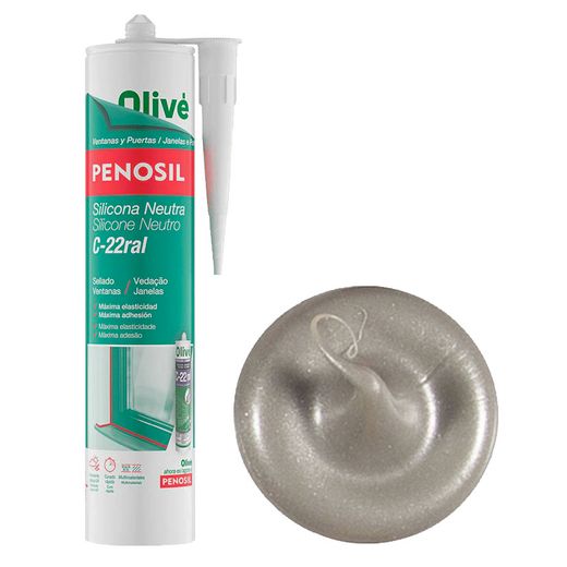Silicona Neutra C-22 Aluminio 9007 300ml