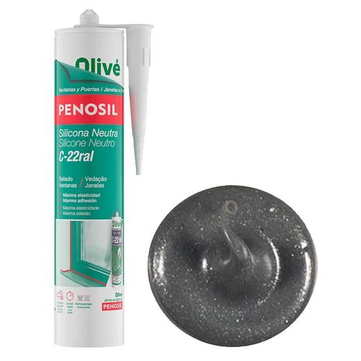 Silicona Neutra C-22 Gris Moteado 300ml