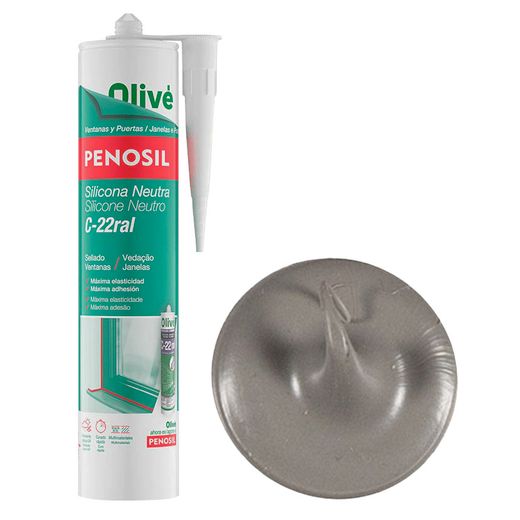 Silicona Neutra C-22 Gris Q 7039 300ml