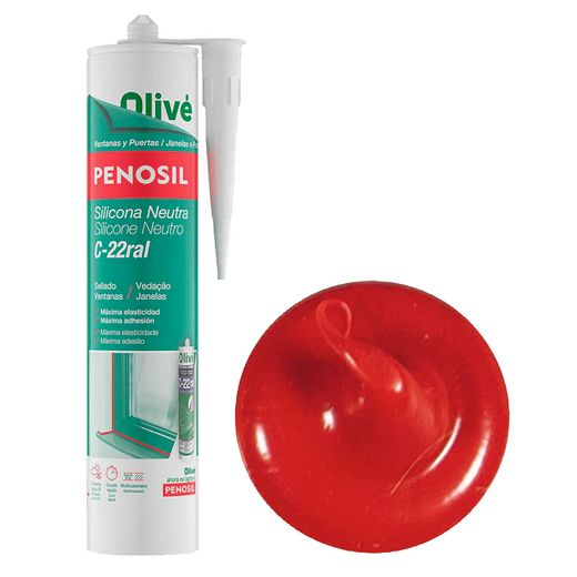Silicona Neutra C-22 Rojo R3000 300ml