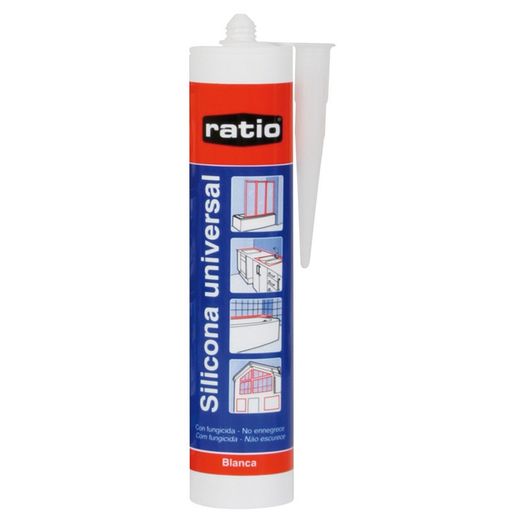 Silicona universal RATIO Silicona Ácida Multiusos Ratio Bl 280 Ml