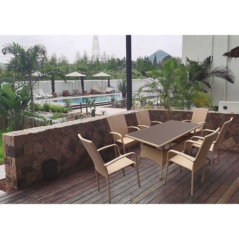 Silla C/Brazos. Acero/Ratán.