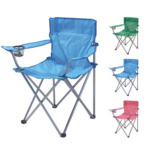 Silla plegable poliéster CAMPCHAIR (MAX 110 KG).BSA 51X42XH81CM