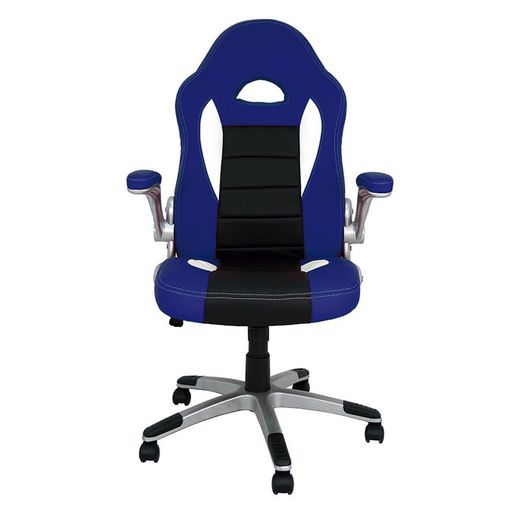 Silla Victoria con reposabrazos abatibles Silla Oficina Victoria Azul C/Brazos