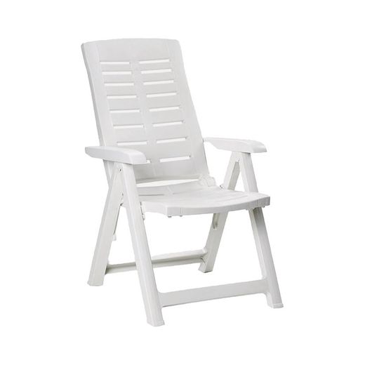 Butaca Multiposició Resina Blanc