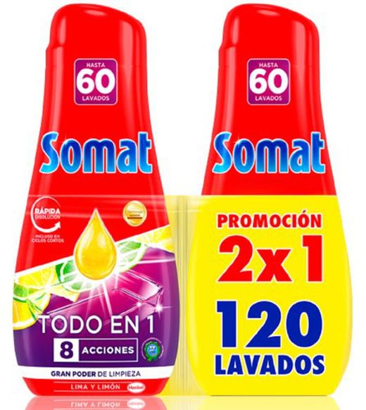 Somat Gel Tudo Em 1 Limão (60D) 2X1