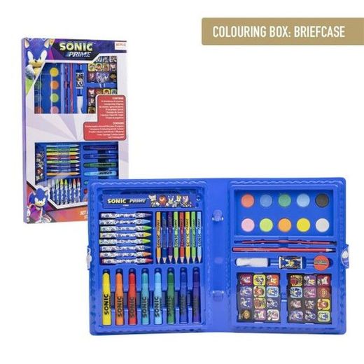 Coffret de papeterie à colorier Sonic R842