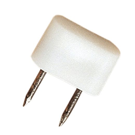 Soporte vitrina EHL. Tope 2 Puntas Peq. Blco. 12 Unid.  Ehl