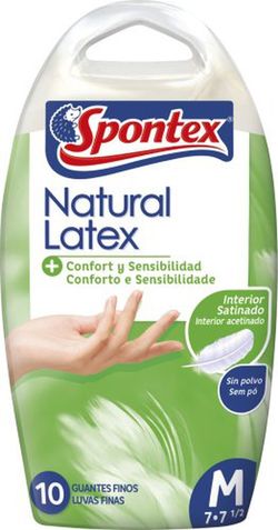 Gant en latex fin Spontex T/8 Gde (10)