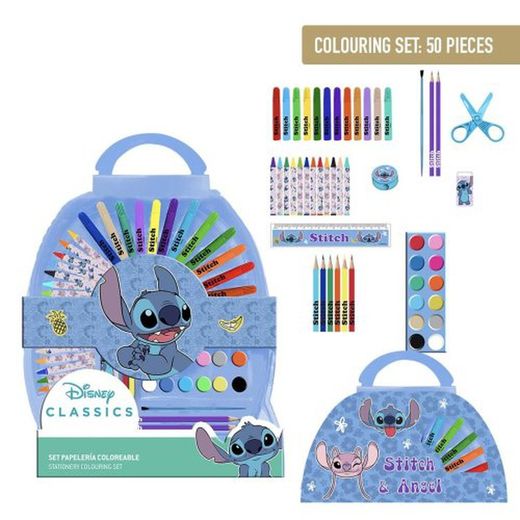 Ensemble de papeterie Stitch 50 pièces 817