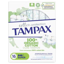 Tampax Algodão Orgânico Super 16
