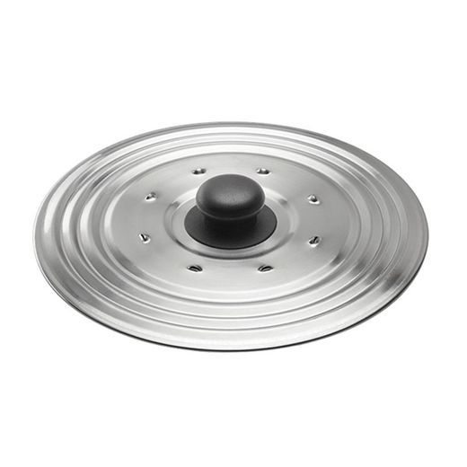 Tapa multiusos INOXIBAR Tapadera Antivaho Acero Inox.36 Cm.