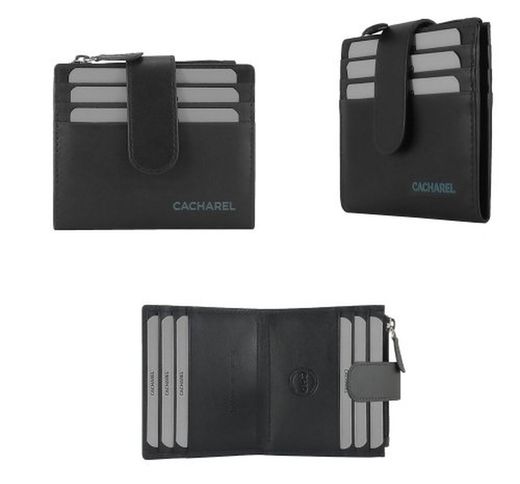 Tarjetero Cacharel Piel 9x10 Stich59n