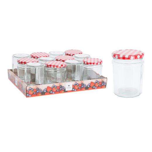 Tarro Cristal Con Tapa Metal 450 Ml.