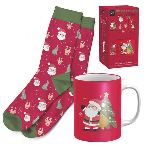 Tassa 300 Ml C/Calcetin T38-42 Pare Noel